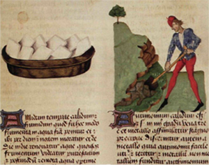 Добыча сурьмы в средние века